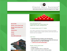 Tablet Screenshot of grovemillsnooker.co.uk